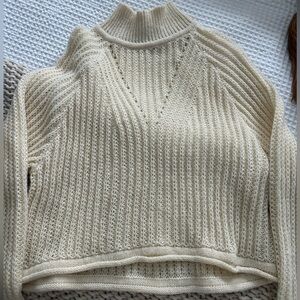 Altard state cream mock neck sweater